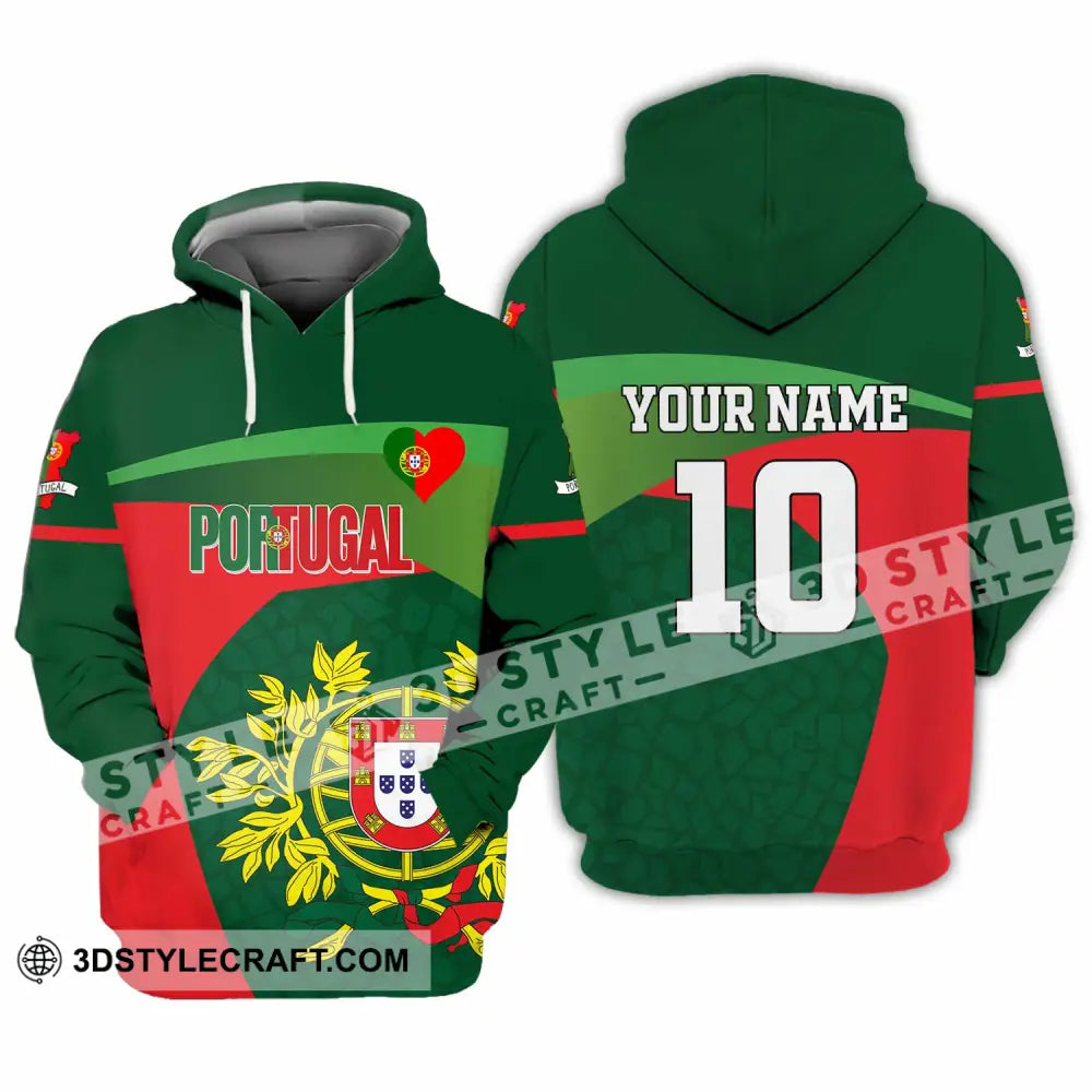 Unisex Shirt - Custom Portugal 3D Shirt Hoodie / S T-shirt