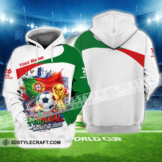 Unisex Shirt - Custom Portugal World Cup 2026 3D Shirt style option 3