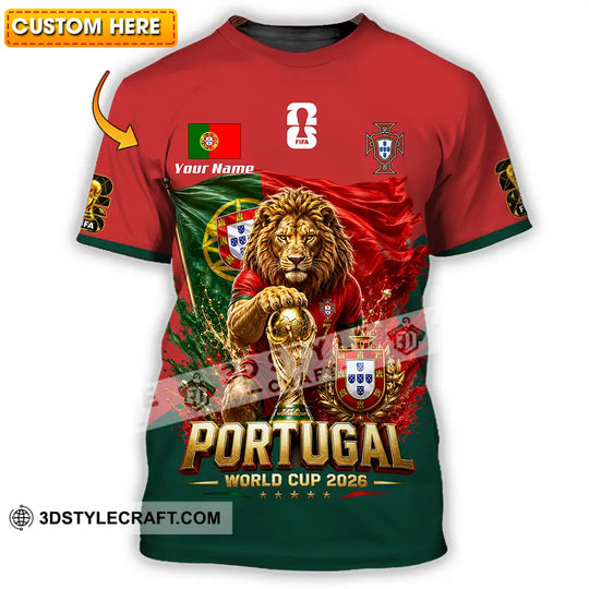 Unisex Shirt - Custom Portugal World Cup 2026 Shirt style option 1