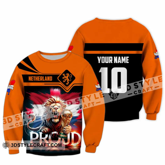 Unisex Shirt - Custom Proud Netherlands World Cup 2026  3D Shirt style option 3