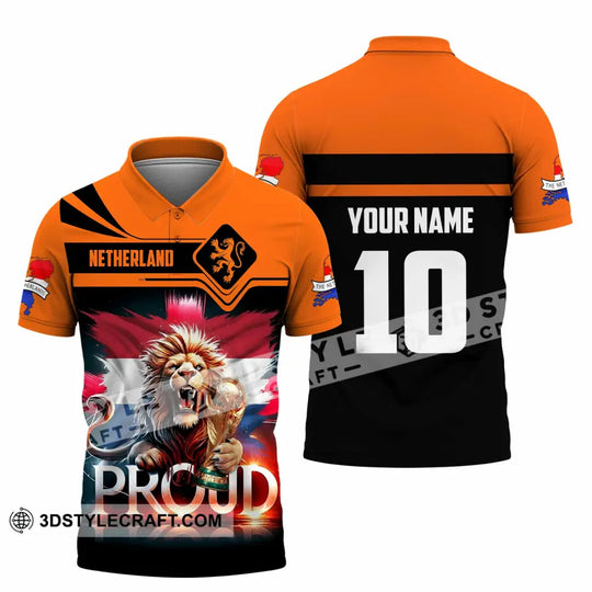Unisex Shirt - Custom Proud Netherlands World Cup 2026  3D Shirt style option 4