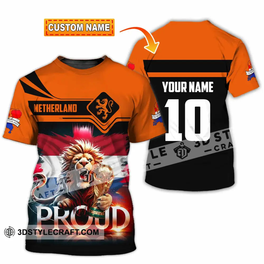 Unisex Shirt - Custom Proud Netherlands World Cup 2026 3D Shirt T-shirt