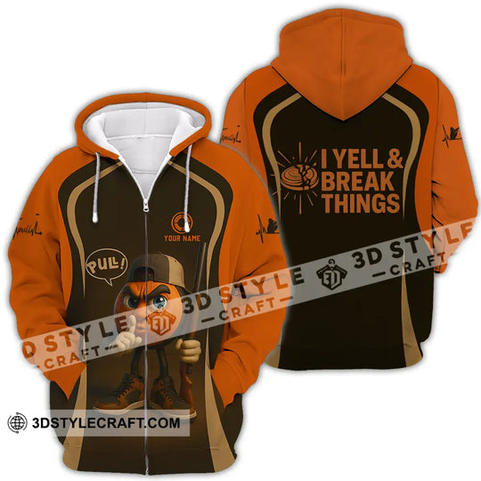Unisex Shirt - Custom Pull I Yell And Break Things Shirt style option 4
