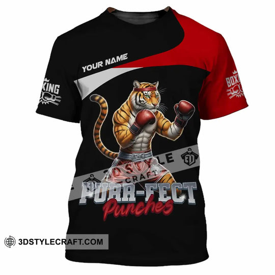 Unisex Shirt - Custom Purr-fect Punches Boxing 3D Shirt style option 2