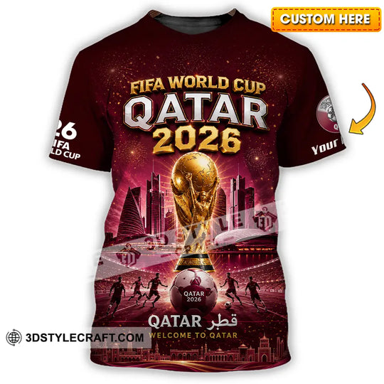 Unisex Shirt - Custom Qatar World Cup 2026 Shirt style option 1