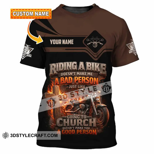 Unisex Shirt - Custom Riding A Bike 3D Shirt style option 1