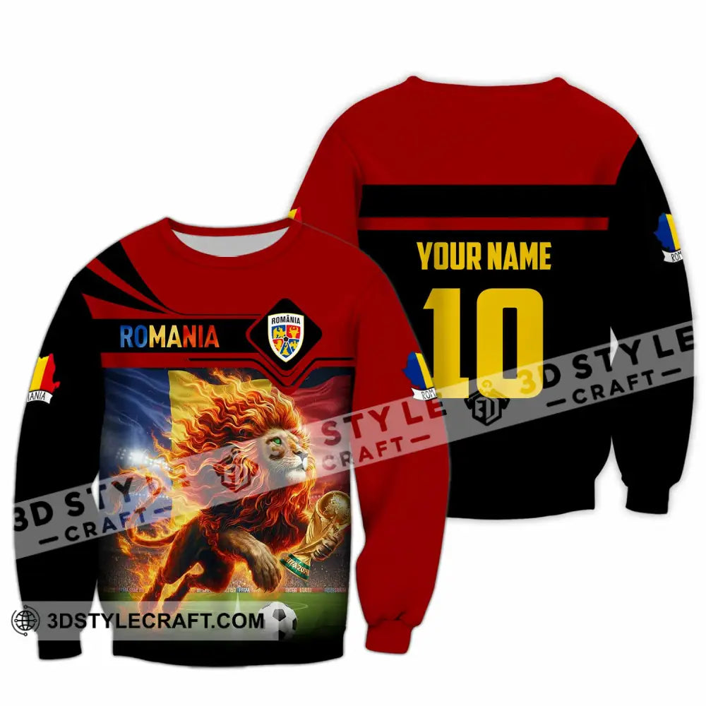 Unisex Shirt - Custom Romania 3D Shirt Long Sleeve / S T-shirt