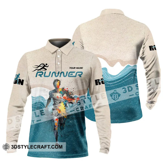 Unisex Shirt - Custom Running 3D Shirt style option 4