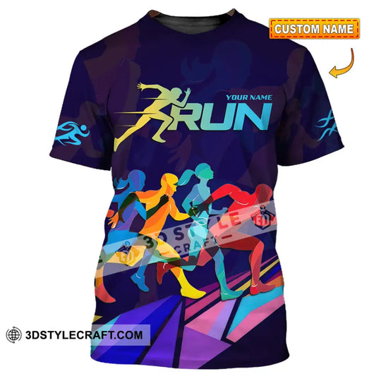 Unisex Shirt - Custom Running 3D Shirt style option 1