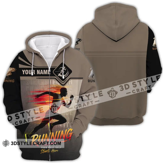 Unisex Shirt - Custom Running 3D Shirt style option 4