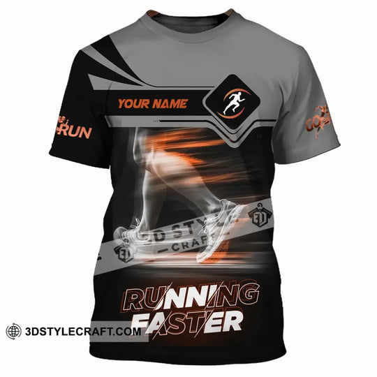 Unisex Shirt - Custom Running Faster 3D Shirt style option 2