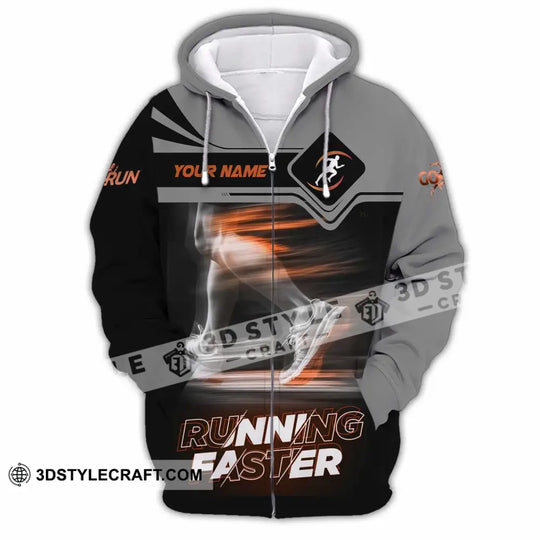 Unisex Shirt - Custom Running Faster 3D Shirt style option 4