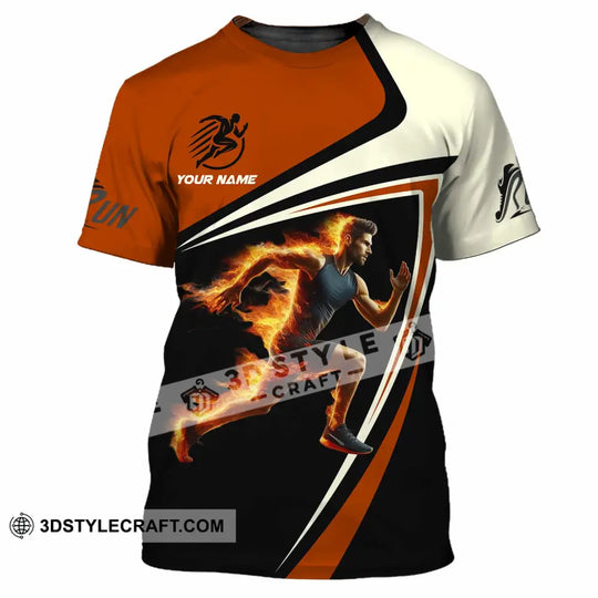 Unisex Shirt - Custom Running Fire Man Shirt style option 3