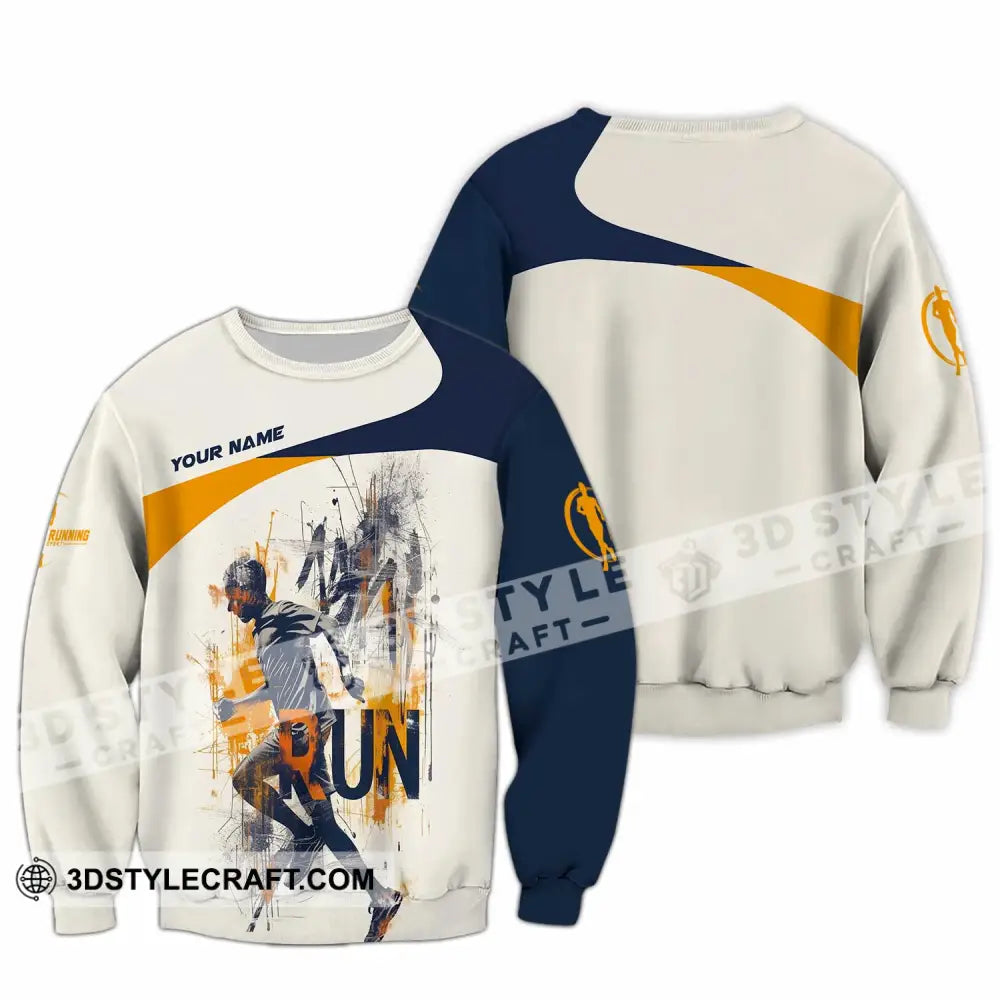 Unisex Shirt - Custom Running Never Give Up 3D Shirt Long Sleeve / S T-shirt