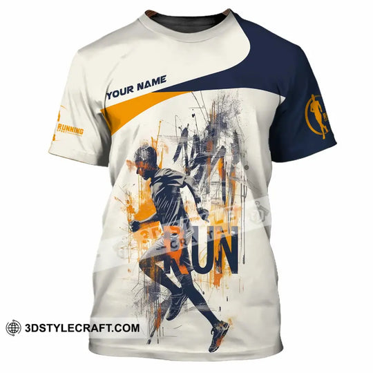 Unisex Shirt - Custom Running Never Give Up 3D Shirt style option 2