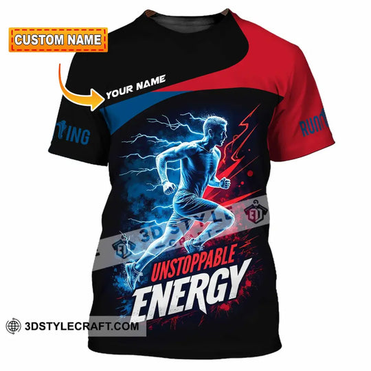 Unisex Shirt - Custom Running Unstoppable Energy Shirt style option 3