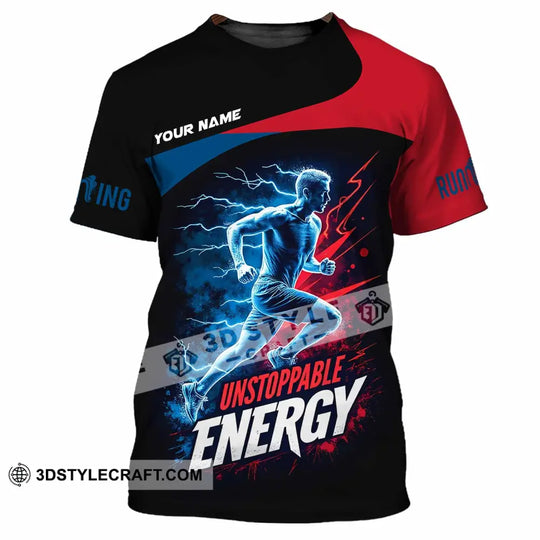 Unisex Shirt - Custom Running Unstoppable Energy Shirt style option 4