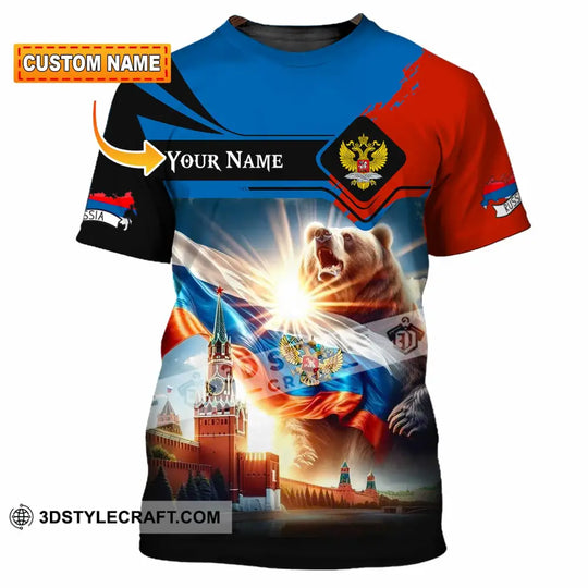 Unisex Shirt - Custom Russia 3D Shirt style option 1