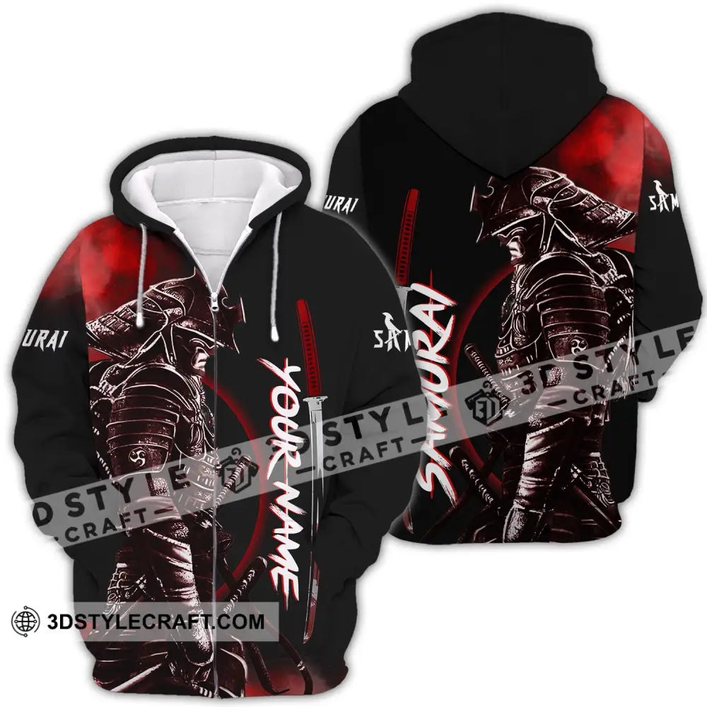 Unisex Shirt - Custom Samurai Name Zipper Hoodie / S T-Shirt