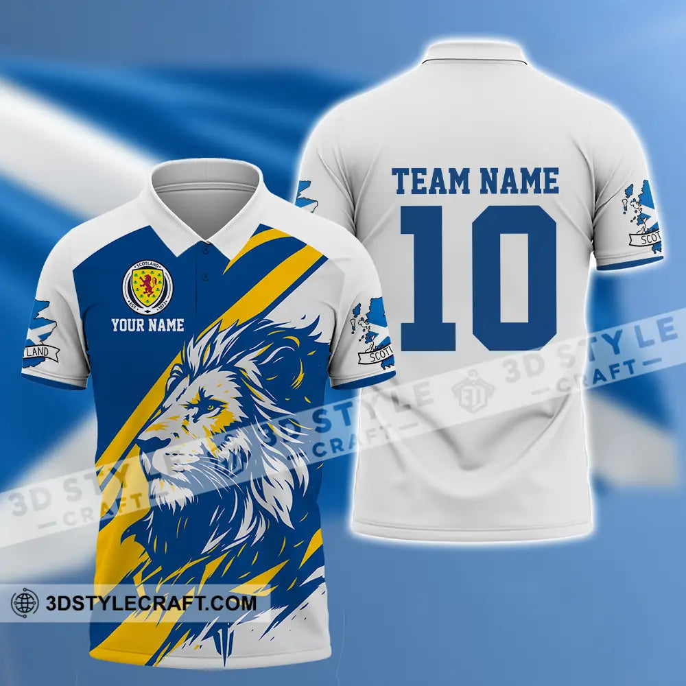 Unisex Shirt - Custom Scotland 3D Shirt Polo Shirt / S T-shirt