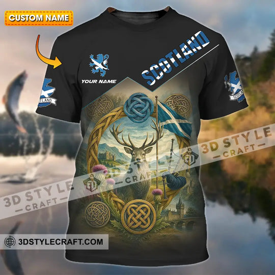 Unisex Shirt - Custom Scotland 3D Shirt style option 1