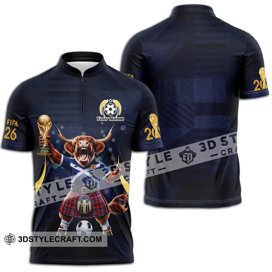 Unisex Shirt - Custom Scotland Fifa World Cup 2026 3D Shirt style option 3