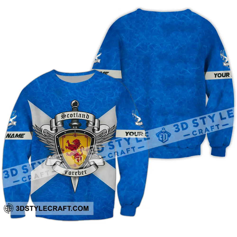 Unisex Shirt - Custom Scotland Forever Shirt Long Sleeve / S T-shirt