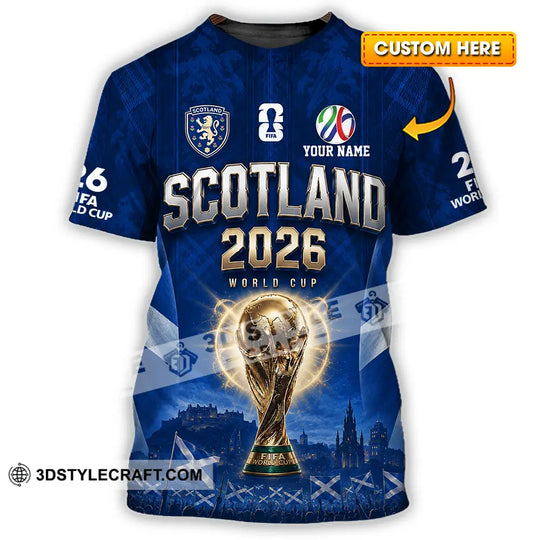 Unisex Shirt - Custom Scotland World Cup 2026 Shirt style option 1