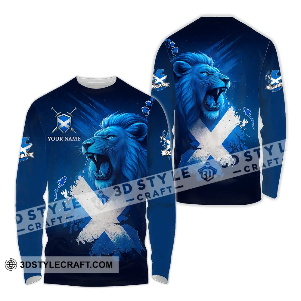 Unisex Shirt - Custom Scottish 3D Shirt Long Sleeve Shirt / S T-shirt