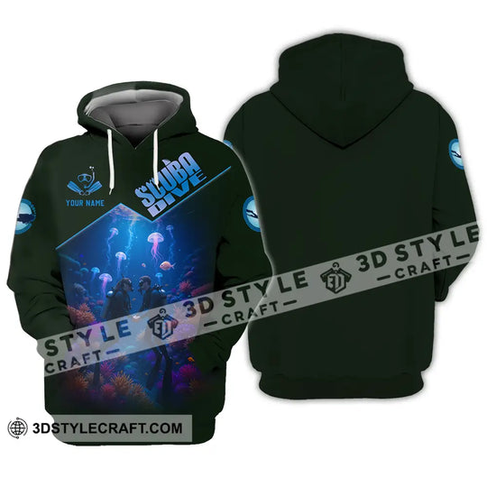 Unisex Shirt - Custom Scuba Diving 3D Shirt style option 3