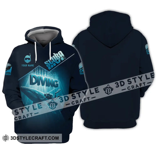Unisex Shirt - Custom Scuba Diving 3D Shirt style option 3