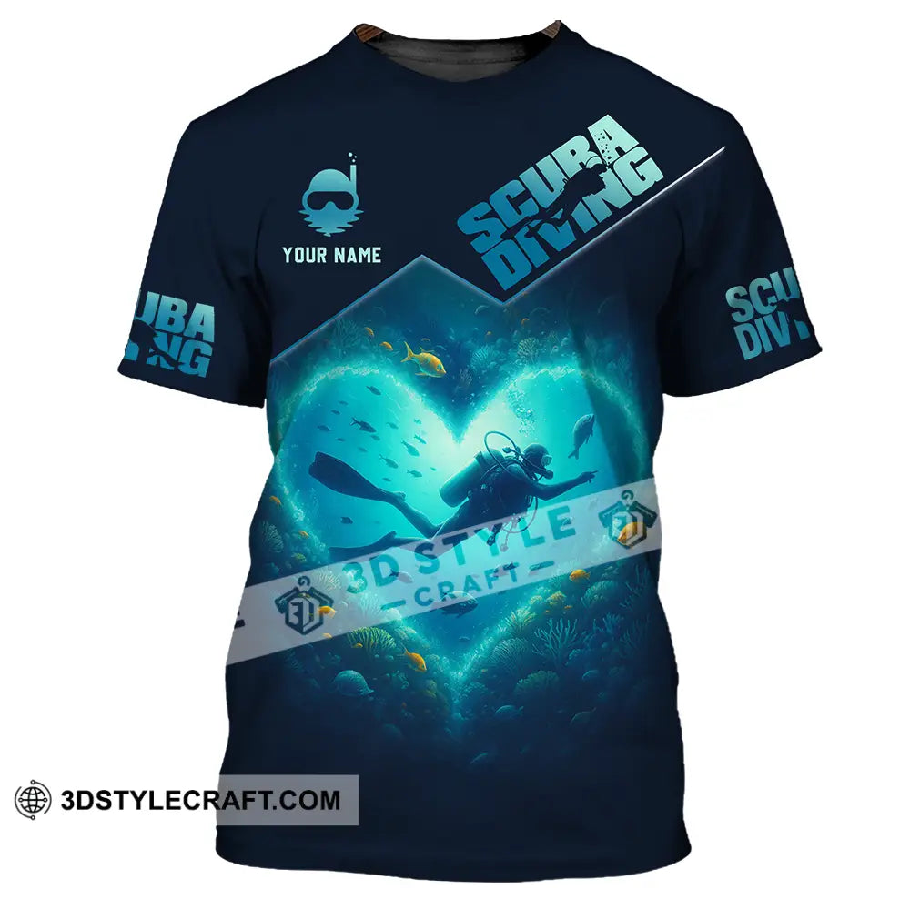 Unisex Shirt - Custom Scuba Diving 3D Shirt T-Shirt / S T-shirt