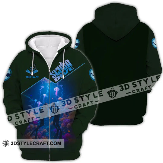 Unisex Shirt - Custom Scuba Diving 3D Shirt style option 4