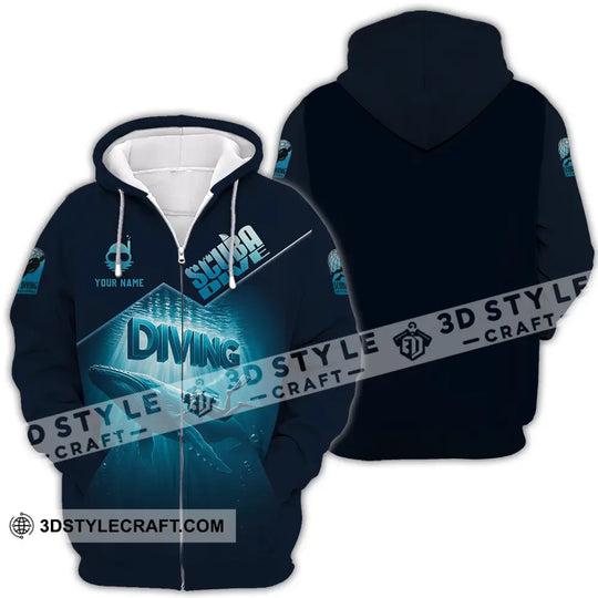 Unisex Shirt - Custom Scuba Diving 3D Shirt style option 4