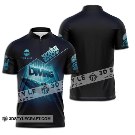 Unisex Shirt - Custom Scuba Diving 3D Shirt style option 2