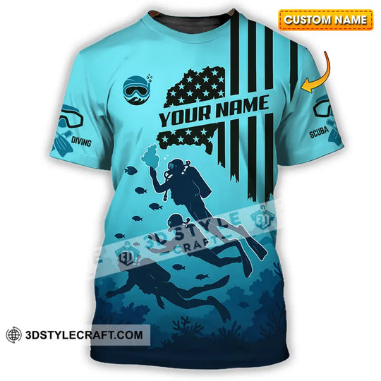 Unisex Shirt - Custom Scuba Diving Shirt style option 1