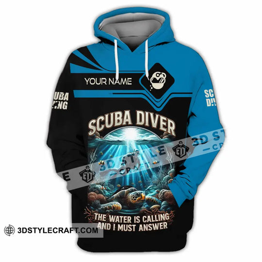 Unisex Shirt - Custom Scuba Diving The Water Is Calling And I Must Answer Shirt style option 3