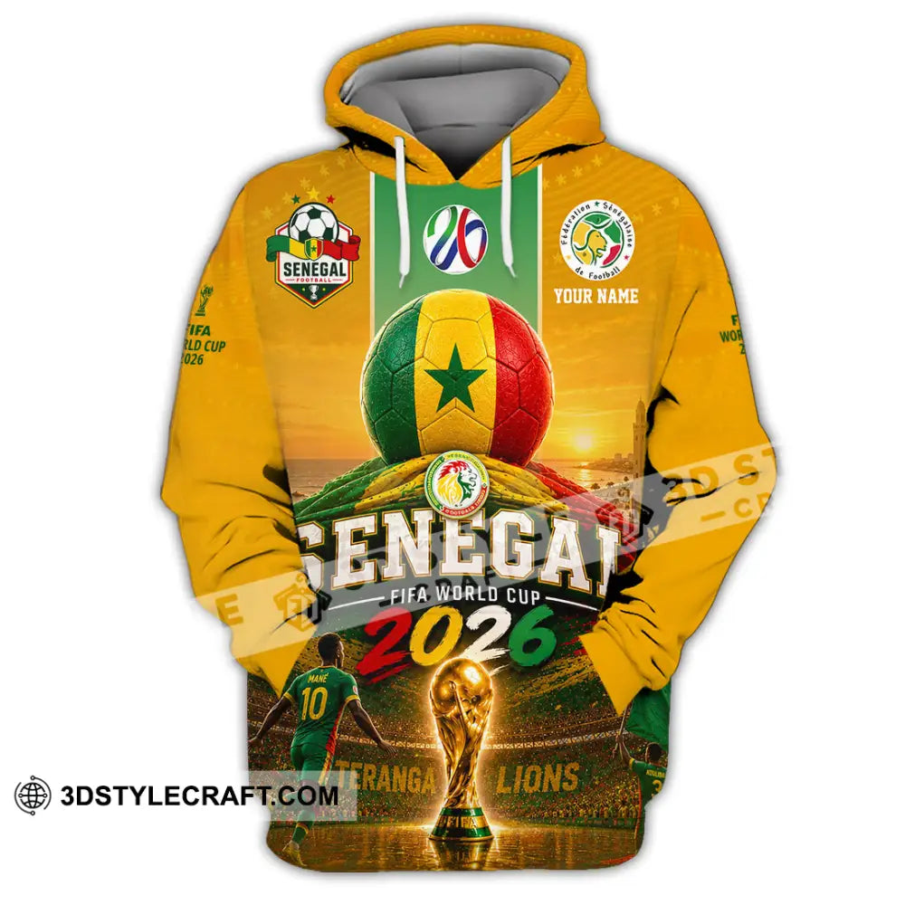 Unisex Shirt - Custom Senegal World Cup 2026 Shirt - Hoodie / S - T-shirt