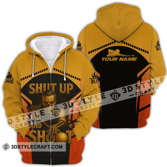 Unisex Shirt - Custom Shut Up And Shoot Billiard Shirt style option 4