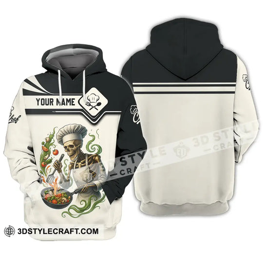 Unisex Shirt - Custom Skeleton Master Chef, Chef Shirt style option 3