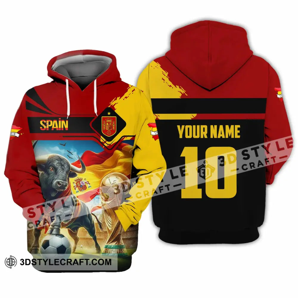 Unisex Shirt - Custom Spain 3D Shirt Hoodie / S T-shirt