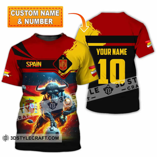 Unisex Shirt - Custom Spain 3D Shirt style option 1