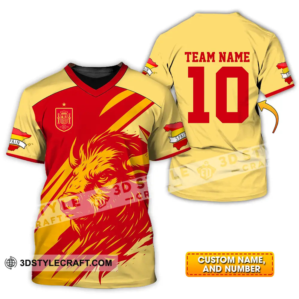 Unisex Shirt - Custom Spain 3D Shirt T-shirt