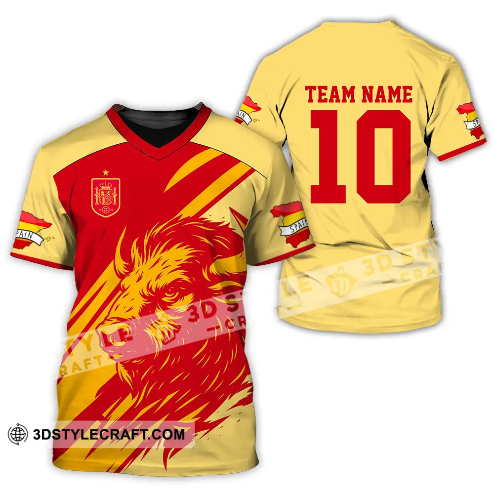 Unisex Shirt - Custom Spain 3D Shirt T-Shirt / S T-shirt