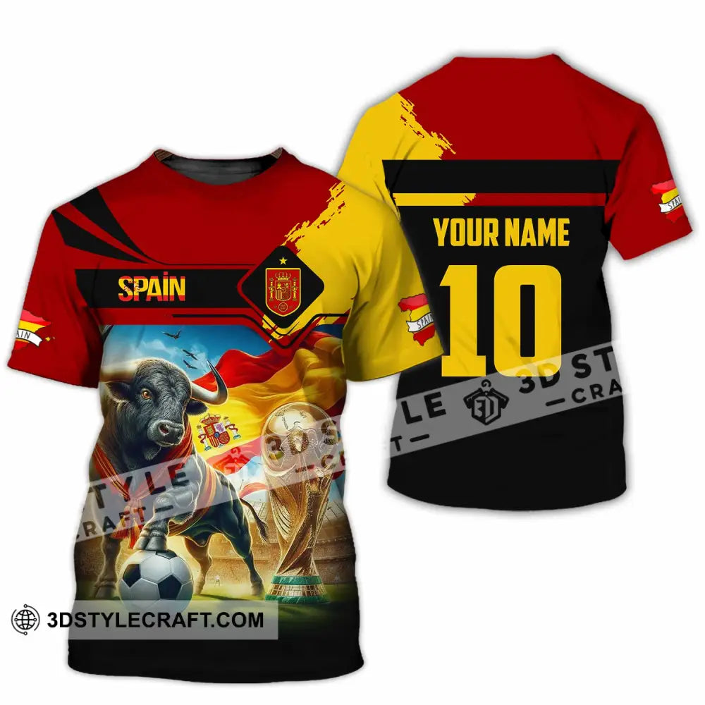 Unisex Shirt - Custom Spain 3D Shirt T-Shirt / S T-shirt