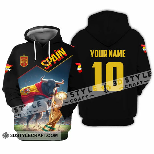 Unisex Shirt - Custom Spain World Cup 2026 3D Shirt style option 2