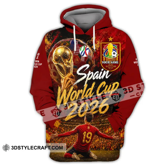 Unisex Shirt - Custom Spain World Cup 2026 Shirt style option 2