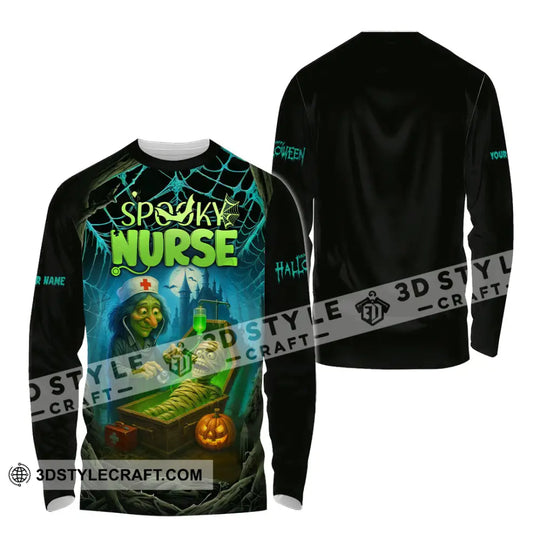 Unisex Shirt - Custom Spoopy Nurse Halloween Shirt style option 4
