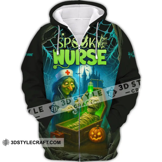 Unisex Shirt - Custom Spoopy Nurse Halloween Shirt style option 2