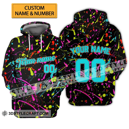 Unisex Shirt - Custom Stitched Splashes Graffiti Pattern T-Shirt - Personalized Light Color Shirt style option 1